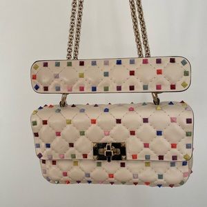 Small Valentino Garavani Rockstud Spike chain bag